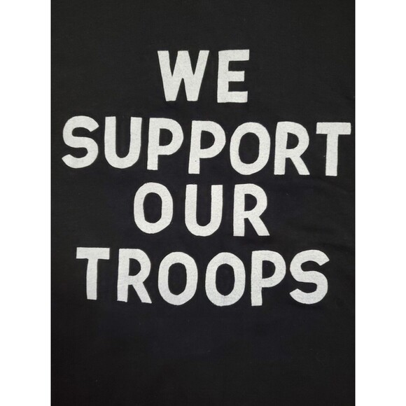 Vintage Large L We Support Our Troops Operation Desert Storm American Bald Eagle - Picture 5 of 5